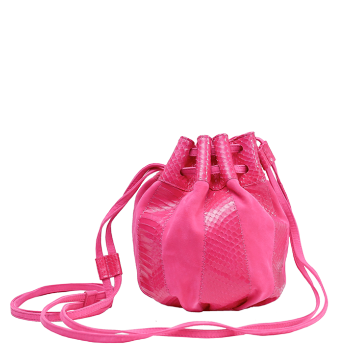 Pink bucket purse online