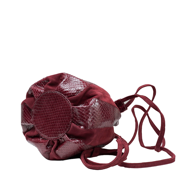 Wine Brigitte Bucket Bag Winter 2025 Reduced