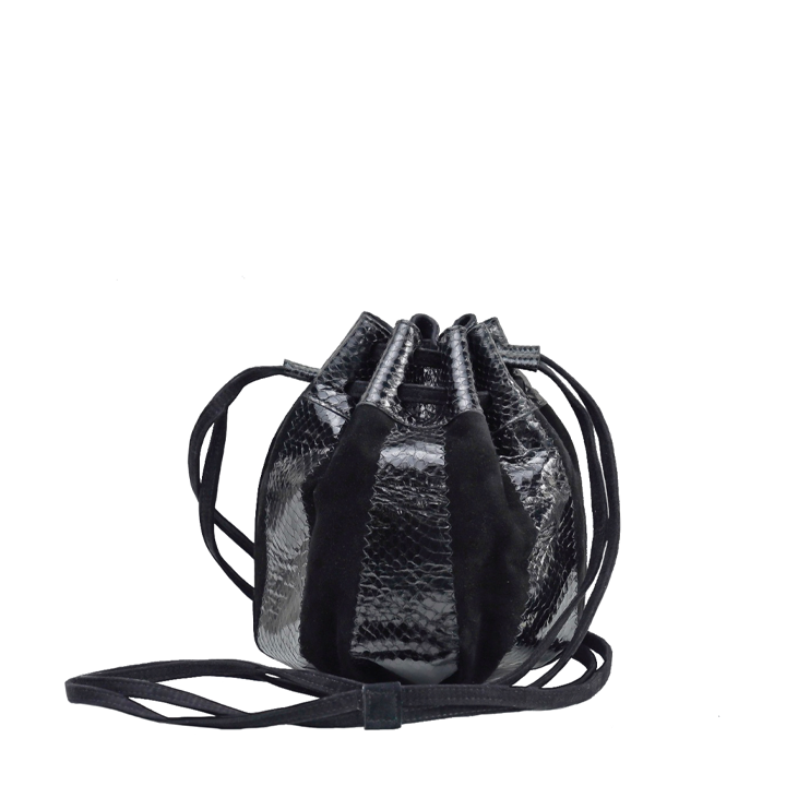 Black Brigitte Bucket Bag